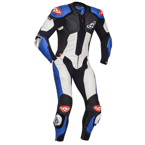 Leather Motorcycle Suits Ixon Vendetta Evo Blue Black