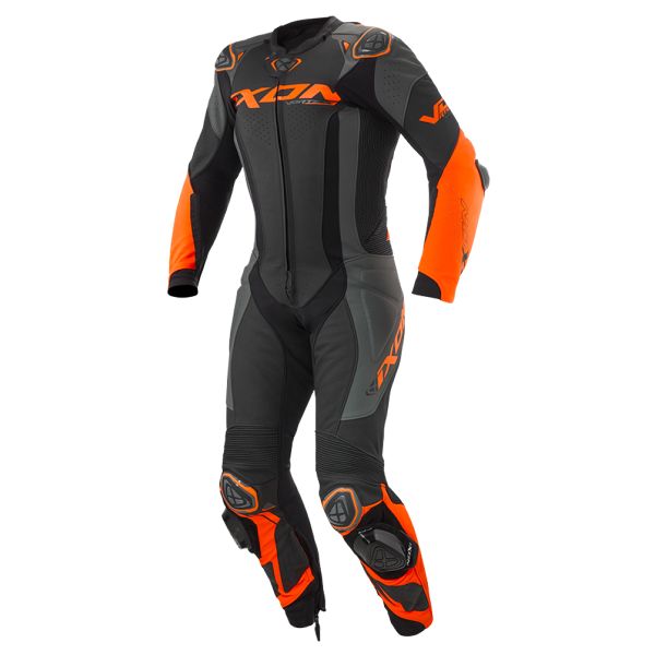 Leather Motorcycle Suits Ixon Vortex 3 Black Anthracite Orange Leather Motorcycle Suits Ixon Vortex 3 Black Anthracite Orange