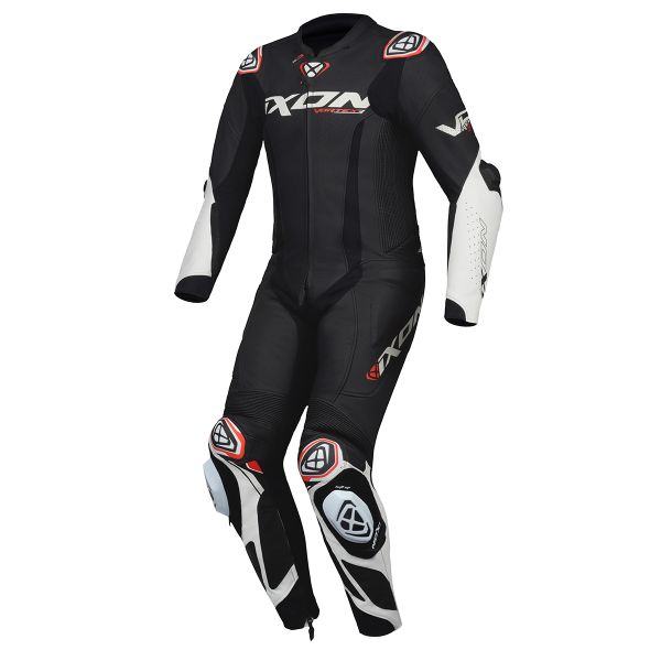 Leather Motorcycle Suits Ixon Vortex 3 Black White Leather Motorcycle Suits Ixon Vortex 3 Black White