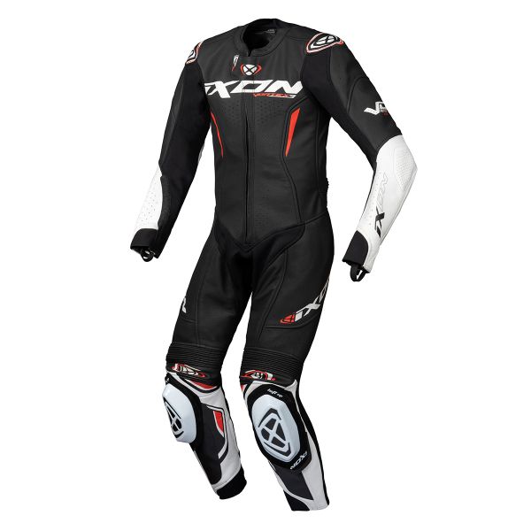 Leather Motorcycle Suits Ixon Vortex 3 Kid Black White