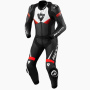Leather Motorcycle Suits REV'IT Argon 2 Black Neon Red 2PC