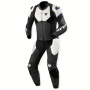 Leather Motorcycle Suits REV'IT Beta 2 Black Light Grey