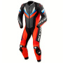 Leather Motorcycle Suits REV'IT One Piece Quantum 3 Neon Red Black