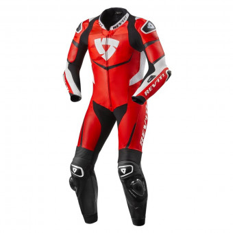 Leather Motorcycle Suits REV'IT Scorpio Red White