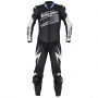 Leather Motorcycle Suits Furygan Full Ride Black White Blue