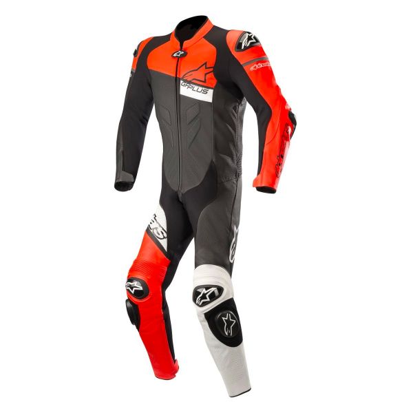 Leather Motorcycle Suits Alpinestars GP Plus V2 Venom Black Red Fluo White Leather Motorcycle Suits Alpinestars GP Plus V2 Venom Black Red Fluo White