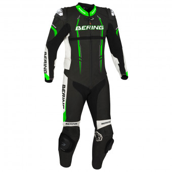 Leather Motorcycle Suits Bering Lead-R Black Green