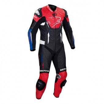 Leather Motorcycle Suits Bering Ultimat-R Black Blue White Red