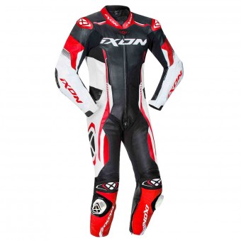 Leather Motorcycle Suits Ixon Vortex 2 Black White Red