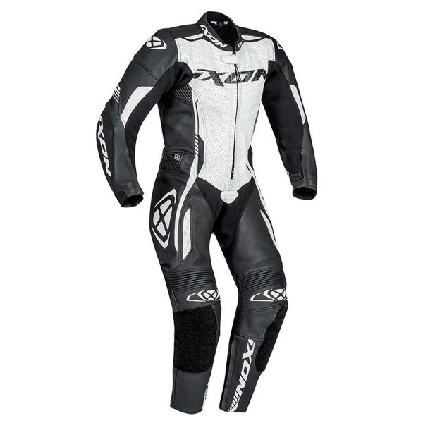 Leather Motorcycle Suits Ixon Vortex Junior Black White
