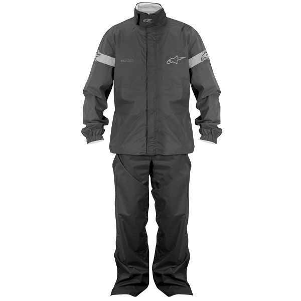 Motorcycle Rain Suit Alpinestars Quick Seal Out Black