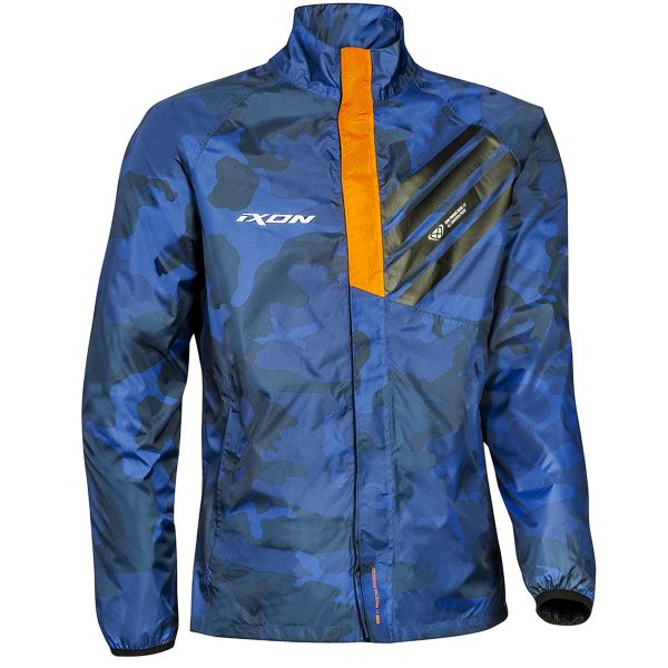 Rain Jackets & Coats Ixon Stripe Jacket Navy Camo Orange Rain Jackets & Coats Ixon Stripe Jacket Navy Camo Orange