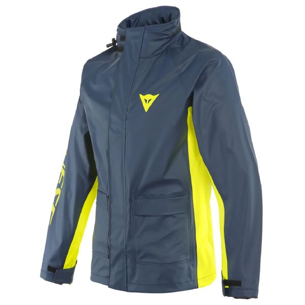 Rain Jackets & Coats Dainese Storm 2 Jacket Unisex Black Iris Fluo Yellow Rain Jackets & Coats Dainese Storm 2 Jacket Unisex Black Iris Fluo Yellow