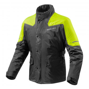 Rain Jackets & Coats REV'IT Nitric 2 H2O Black Yellow Neon