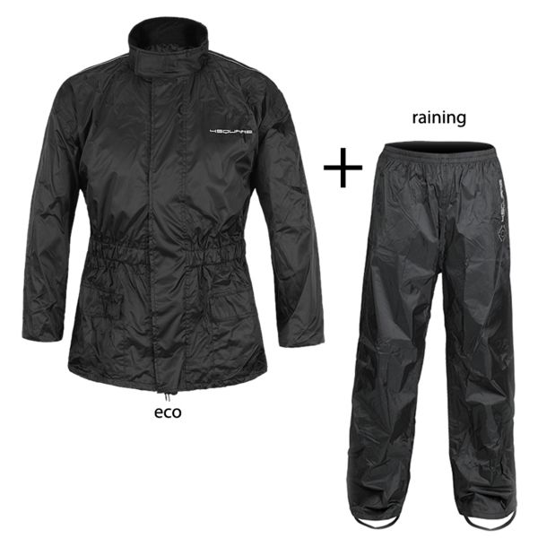 Motorcycle Rain Suit 4SQUARE 2 piece Waterproof Rain Suit Eco Motorcycle Rain Suit 4SQUARE 2 piece Waterproof Rain Suit Eco