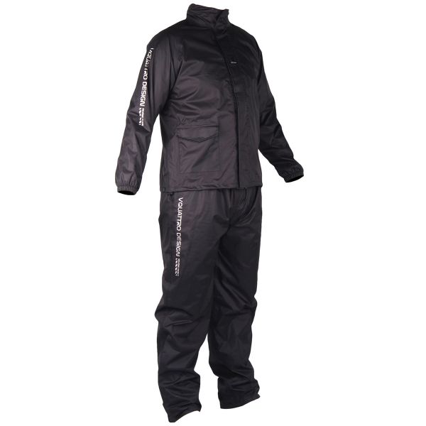 Motorcycle Rain Suit V'Quattro Arcus Pack Black