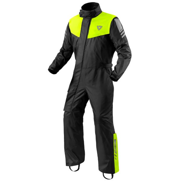Motorcycle Rain Suit REV'IT Pacific 4 H2O Black Neon Yellow