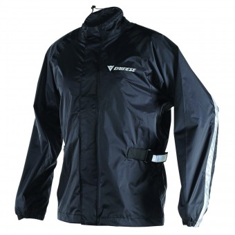 Motorcycle Rain Suit Dainese D-Crust Plus Jacket Black