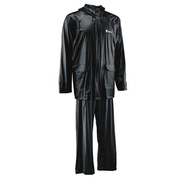 Motorcycle Rain Suit Thor Rain Black