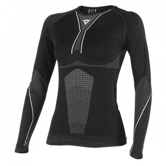 Base Layer Shirts Dainese D-Core Dry Tee LS Lady Black White