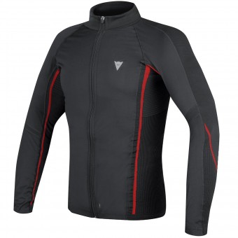 Base Layer Shirts Dainese D-Core No-Wind Thermo Tee Black Red