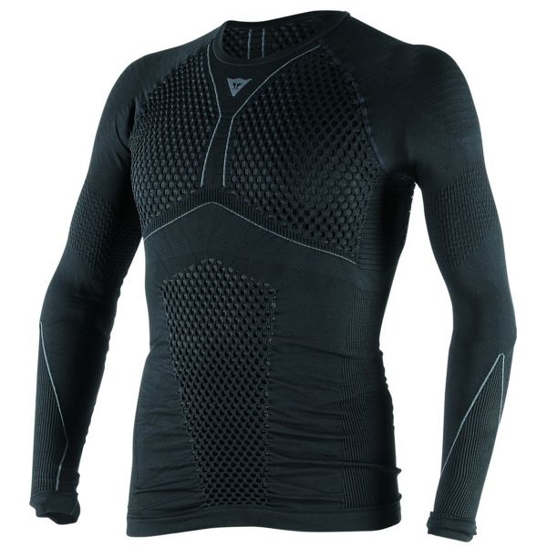 Base Layer Shirts Dainese D-Core Thermo Tee LS Black Anthracite
