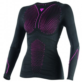Base Layer Shirts Dainese D-Core Thermo Tee LS Lady Black Pink