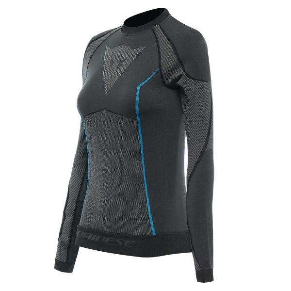 Base Layer Shirts Dainese Dry LS Lady Black Blue