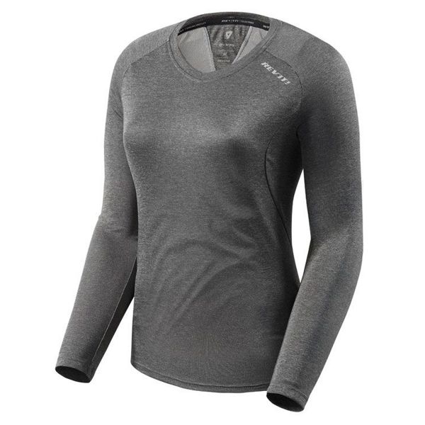 Base Layer Shirts REV'IT Shirt Sky LS Ladies D.Grey