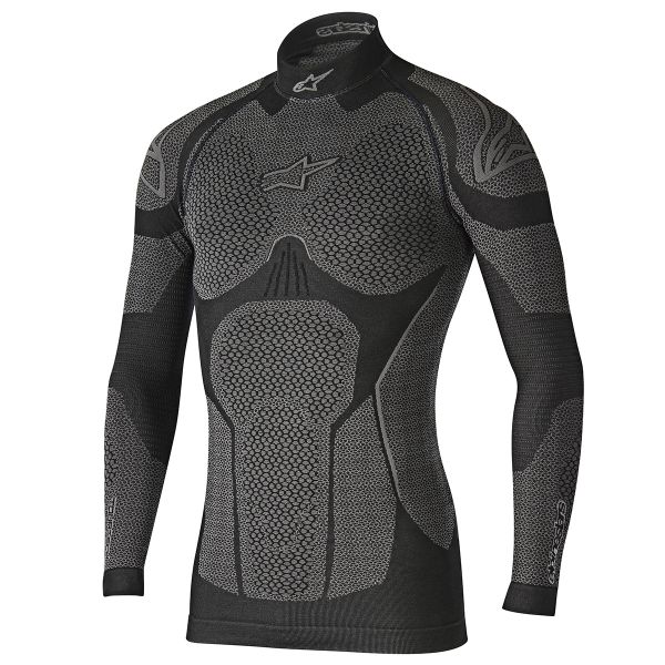 Base Layer Shirts Alpinestars Ride Tech Top LS Winter Black Grey Base Layer Shirts Alpinestars Ride Tech Top LS Winter Black Grey