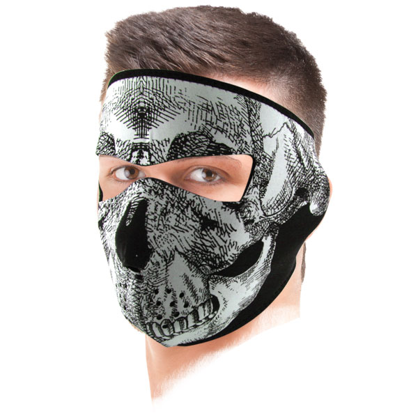 Masks Zanheadgear Black White Skull