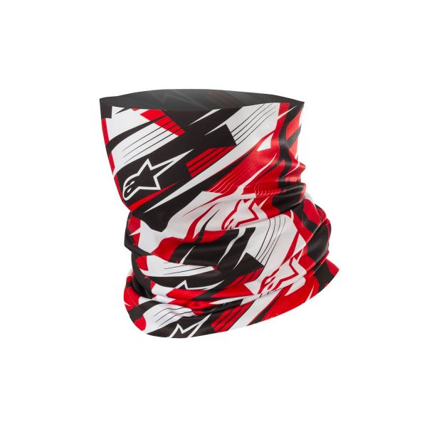 Motorcycle Neck Warmers Alpinestars Blurred Neck Tube Black White Red Motorcycle Neck Warmers Alpinestars Blurred Neck Tube Black White Red