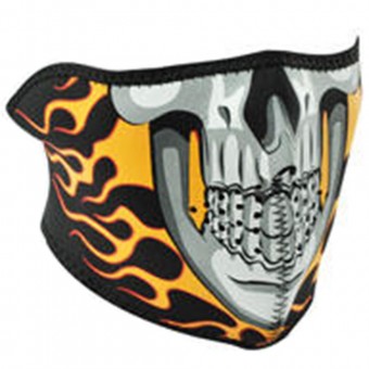 Motorcycle Neck Warmers Zanheadgear Burning Skull Motorcycle Neck Warmers Zanheadgear Burning Skull