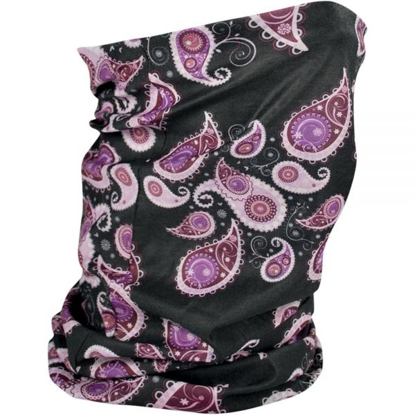 Motorcycle Neck Warmers Zanheadgear Purple Paisley