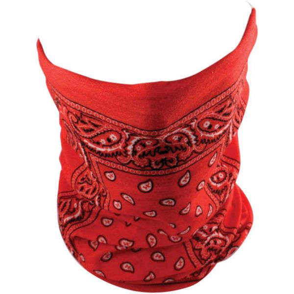 Motorcycle Neck Warmers Zanheadgear Red Paisley