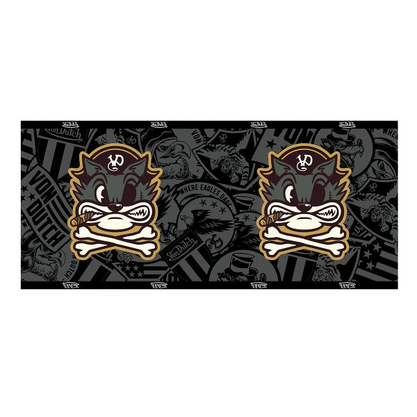 Motorcycle Neck Warmers Von Dutch Big Cat Grey