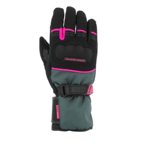 Motorcycle Gloves V'Quattro Active Lady 17 Black Pink