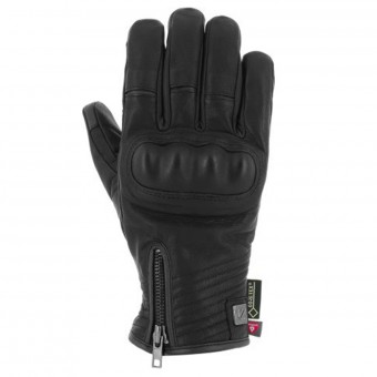 Motorcycle Gloves V'Quattro Cafe Racer Gore-Tex Black