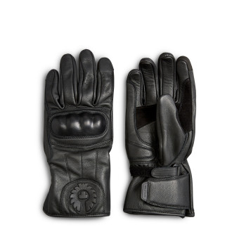 Motorcycle Gloves Belstaff Sprite Leather Black