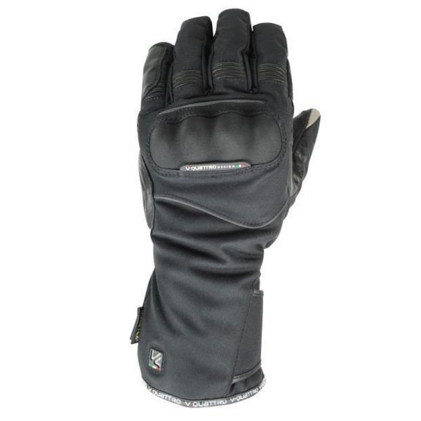 Motorcycle Gloves V'Quattro Turismo 17 Gore-Tex Reflective Black