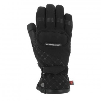 Motorcycle Gloves V'Quattro Zoe 17 Black