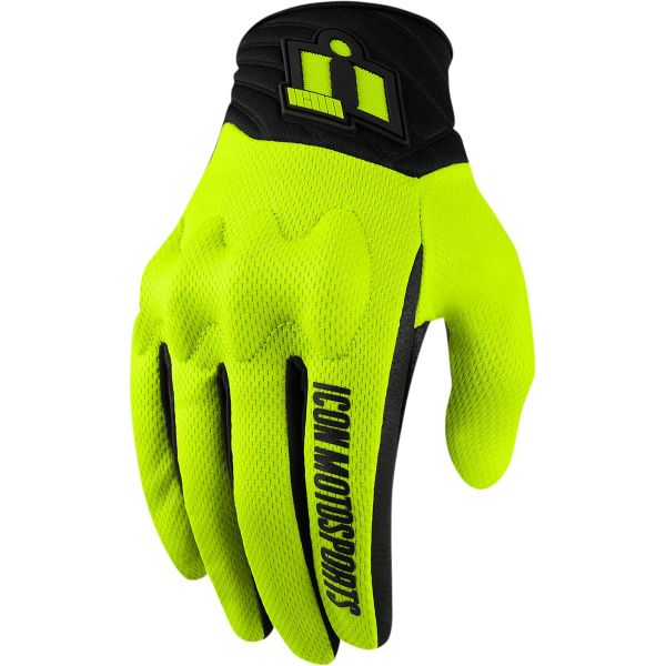 Motorcycle gloves ICON Anthem 2 Glove HiViz ready to ship