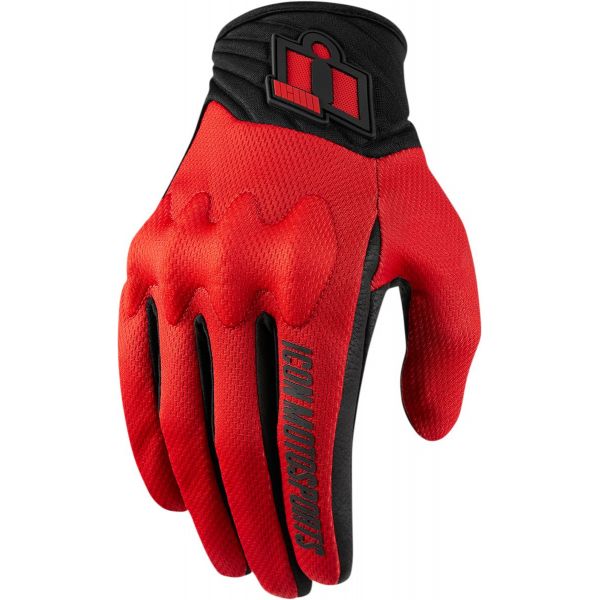 Motorcycle Gloves ICON Anthem 2 Glove Red