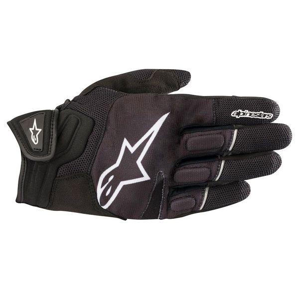 Motorcycle Gloves Alpinestars Atom Glove Black White Motorcycle Gloves Alpinestars Atom Glove Black White