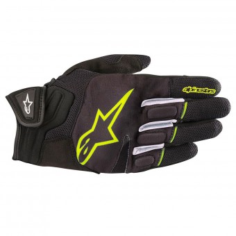 Motorcycle Gloves Alpinestars Atom Glove Black Yellow Fluo Motorcycle Gloves Alpinestars Atom Glove Black Yellow Fluo