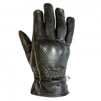 Motorcycle Gloves Helstons Basik Perfore Brown