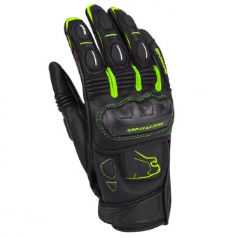 Motorcycle Gloves Bering Boost-R Black Neon
