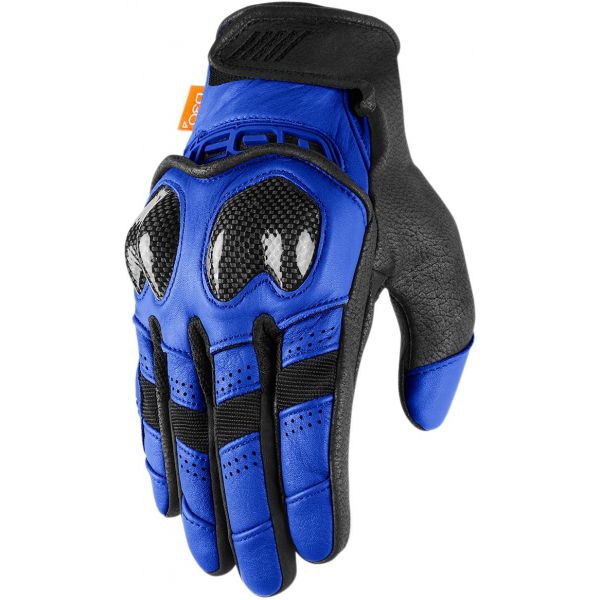 Motorcycle Gloves ICON Contra 2 Glove Blue Motorcycle Gloves ICON Contra 2 Glove Blue