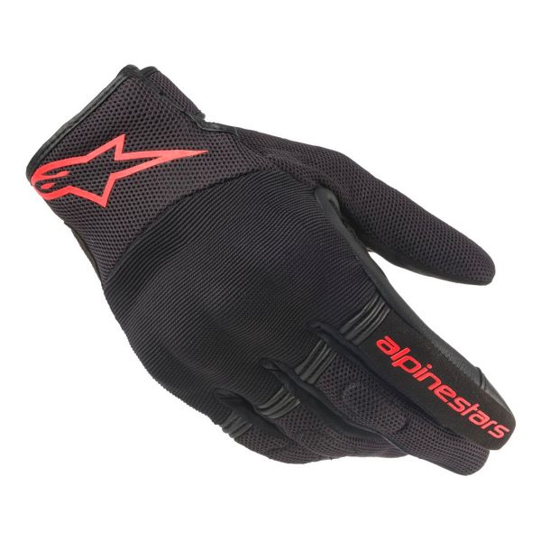Motorcycle Gloves Alpinestars Copper Glove Black Red Fluo Motorcycle Gloves Alpinestars Copper Glove Black Red Fluo