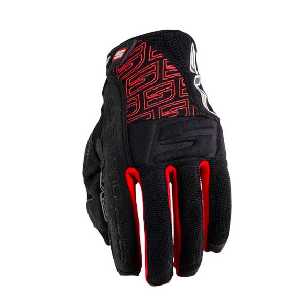 Motorcycle Gloves Five Enduro Quad Summer Black Red